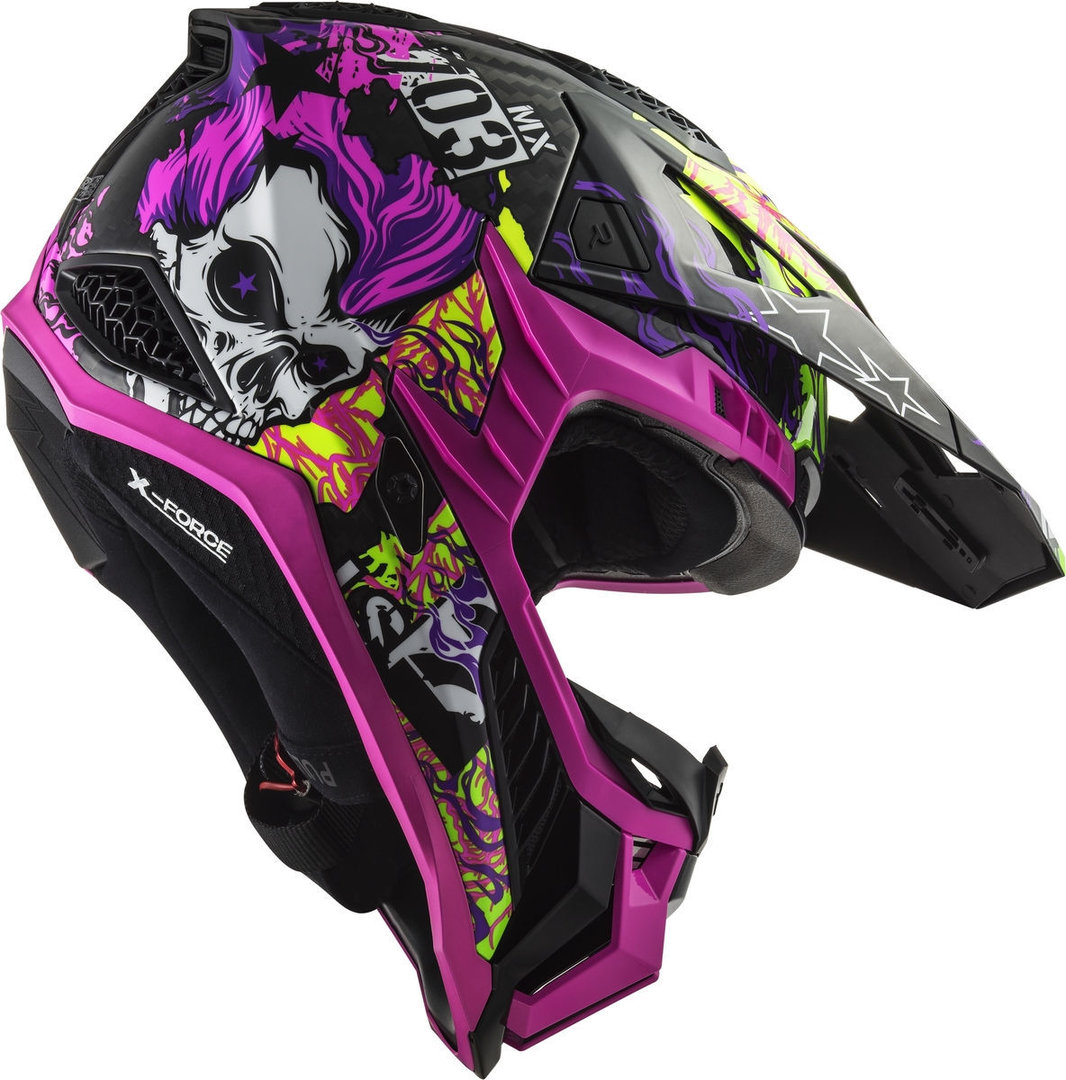 LS2 MX703 X-Force Fireskull Carbon Motorcross helm M (57/58) Figuur 2