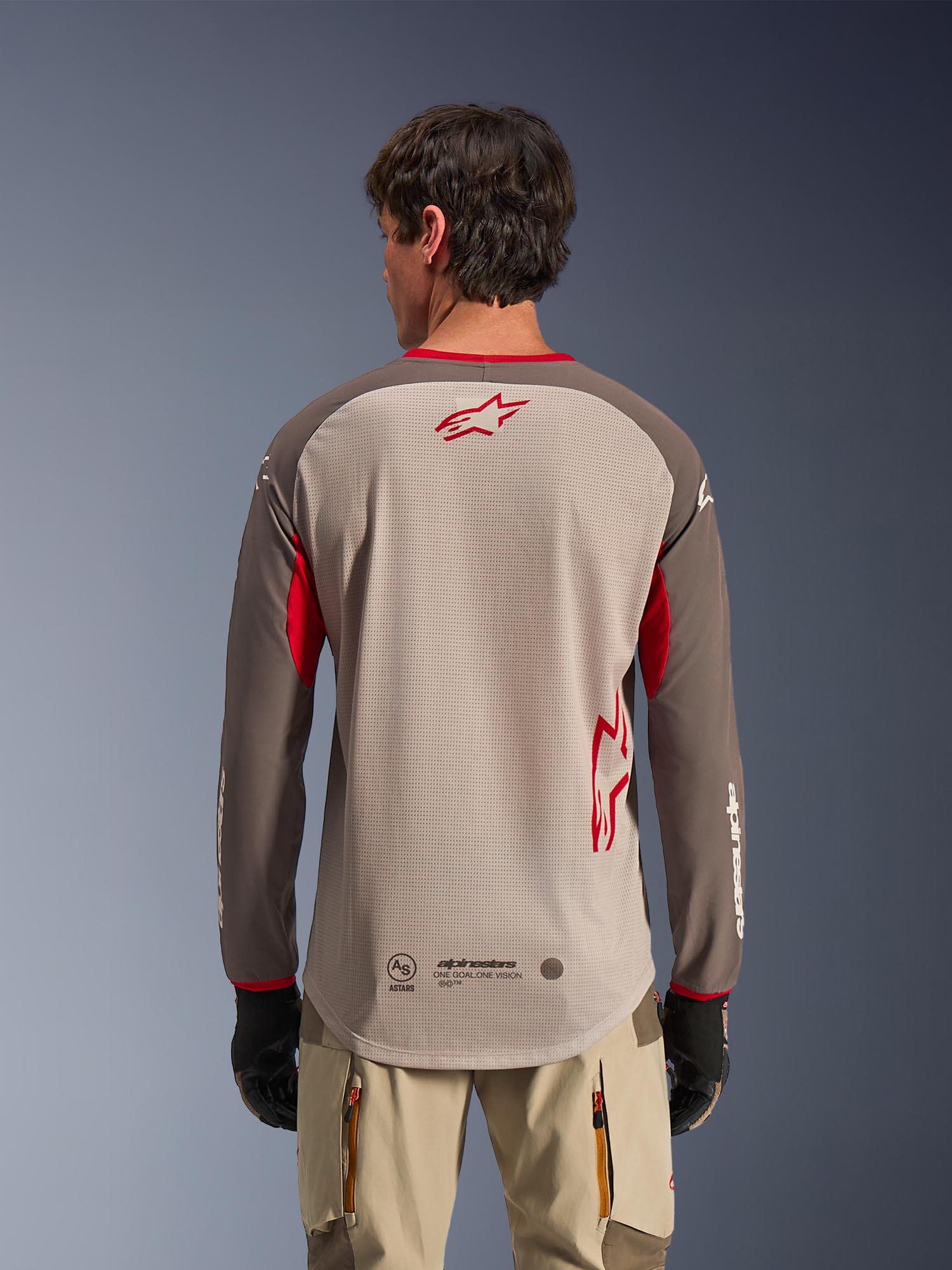 Alpinestars Maxdura Dual Tricou de motocross gri/maro XL Figura 5