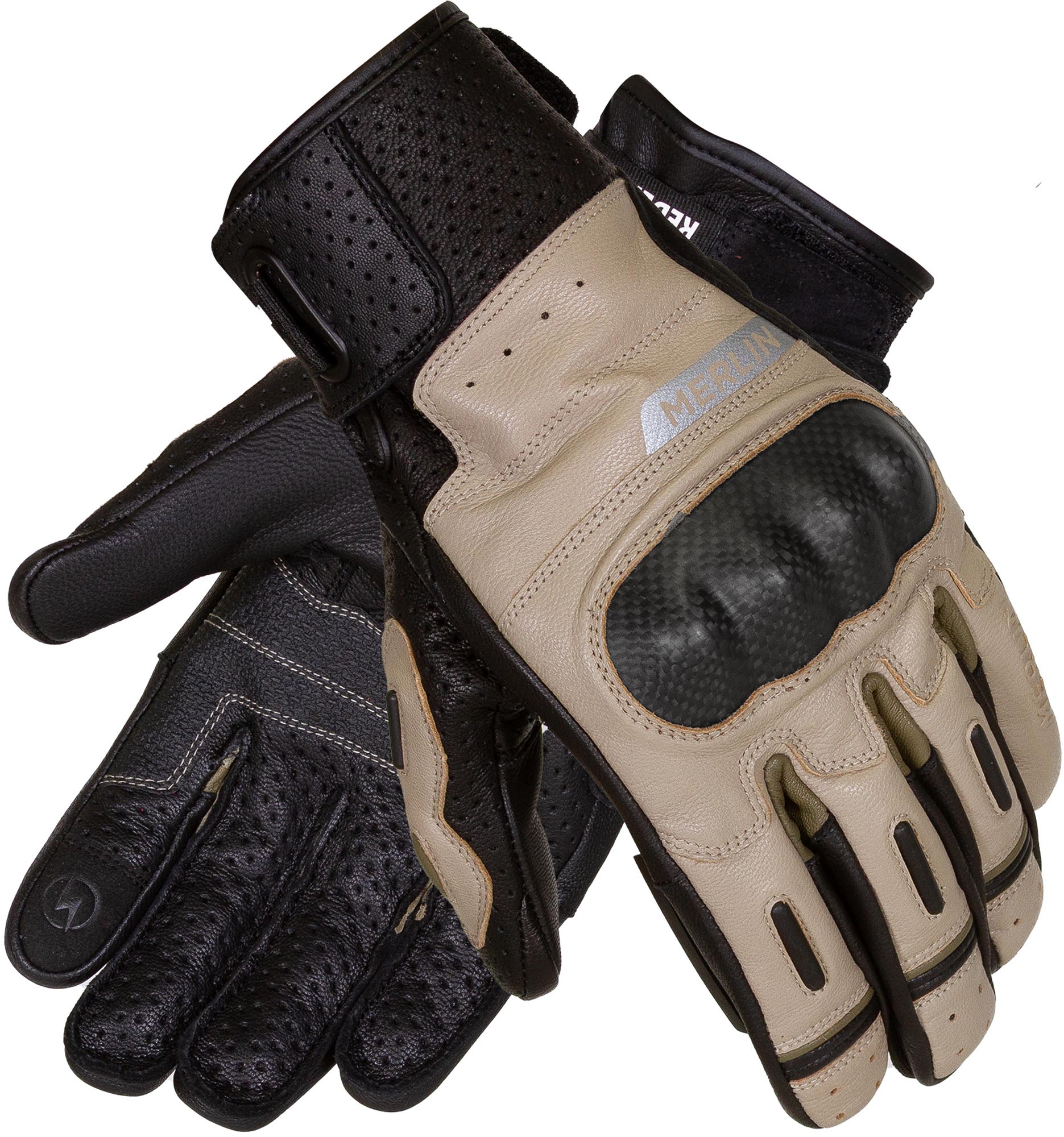 Merlin Overland Air D3O Motorcycle Gloves brown 3XL Figure 1
