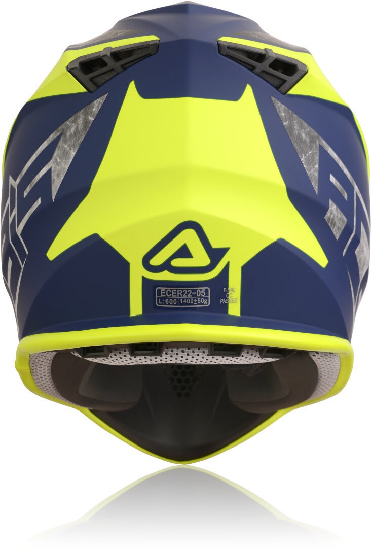 Acerbis Linear Casco Motocross giallo/blu M (57/58) Figura 4
