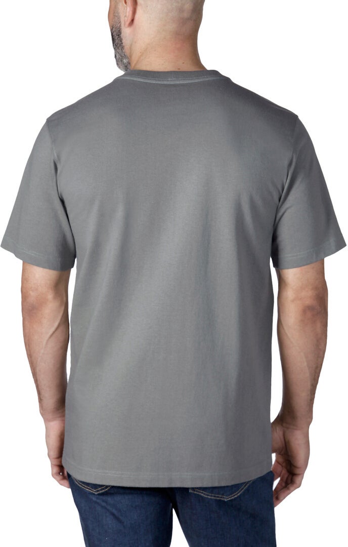 Carhartt Relaxed Fit Heavyweight K87 Pocket Triko šedá/olivová M Obrázek 3