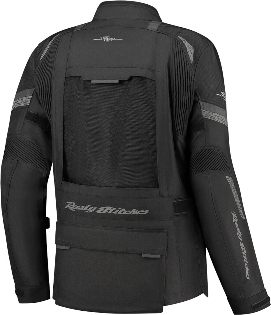 Rusty Stitches Cliff Waterproof Motorcycle Textile Jacket black M Figure 4