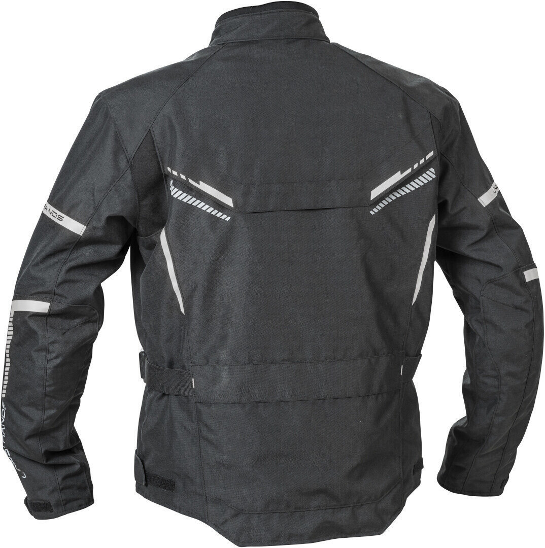Side view of Lindstrands Lomsen waterproof Motorcycle Textile Jacket