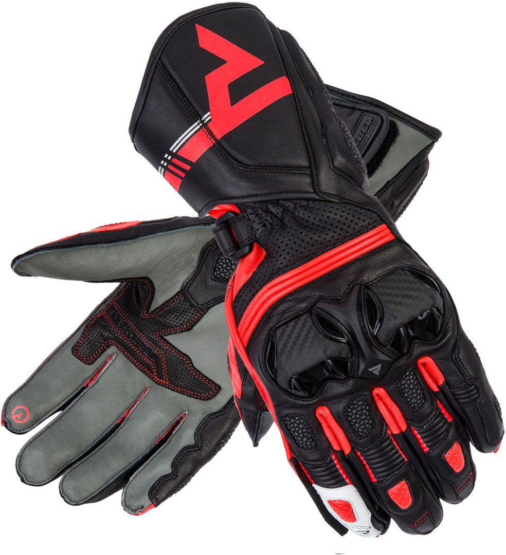Rebelhorn ST II Long Motorradhandschuhe schwarz/grau/rot L Abbildung 1