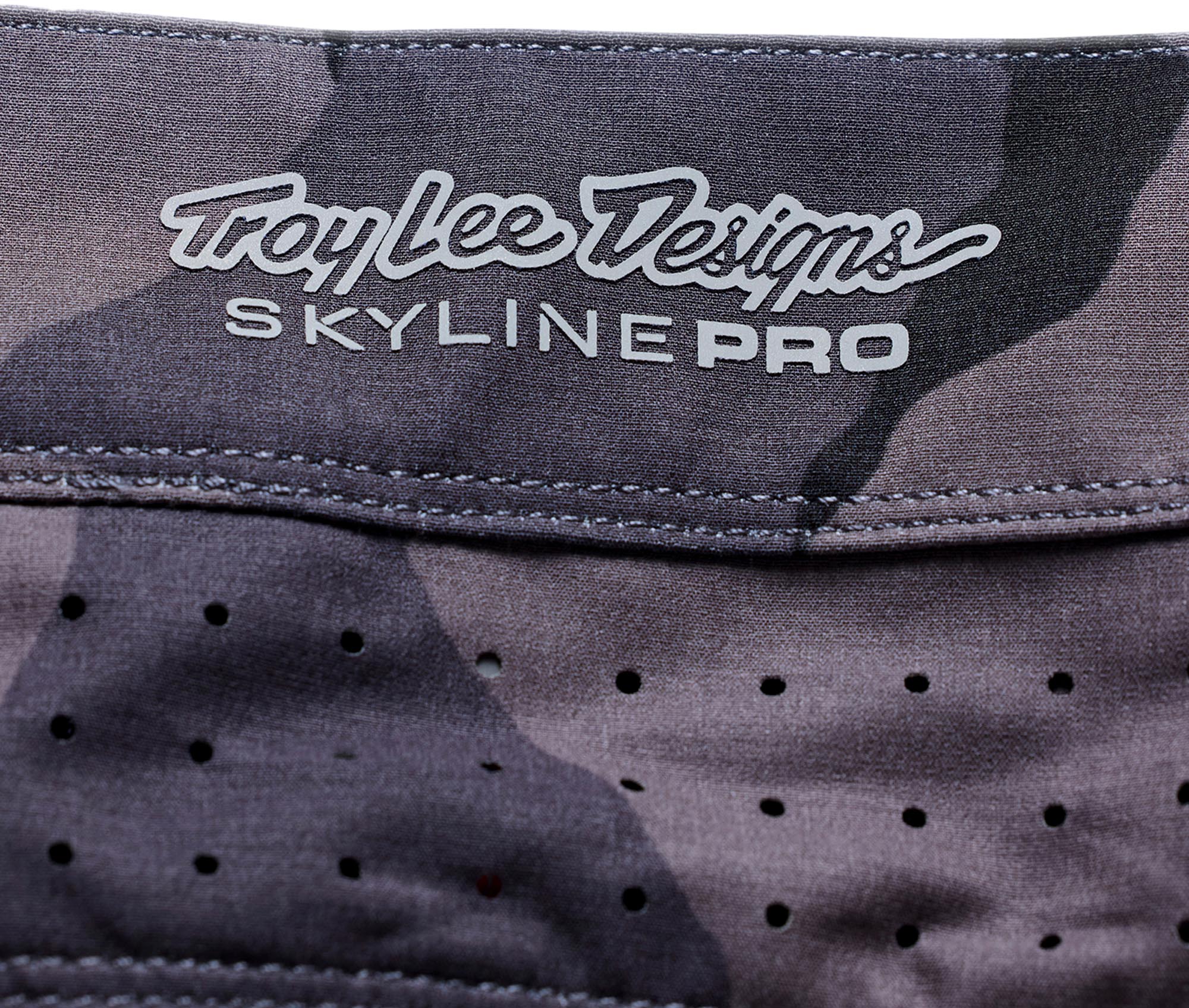 Side view of Troy Lee Designs Skyline Pro Shell Flow Camo Bicycle Shorts