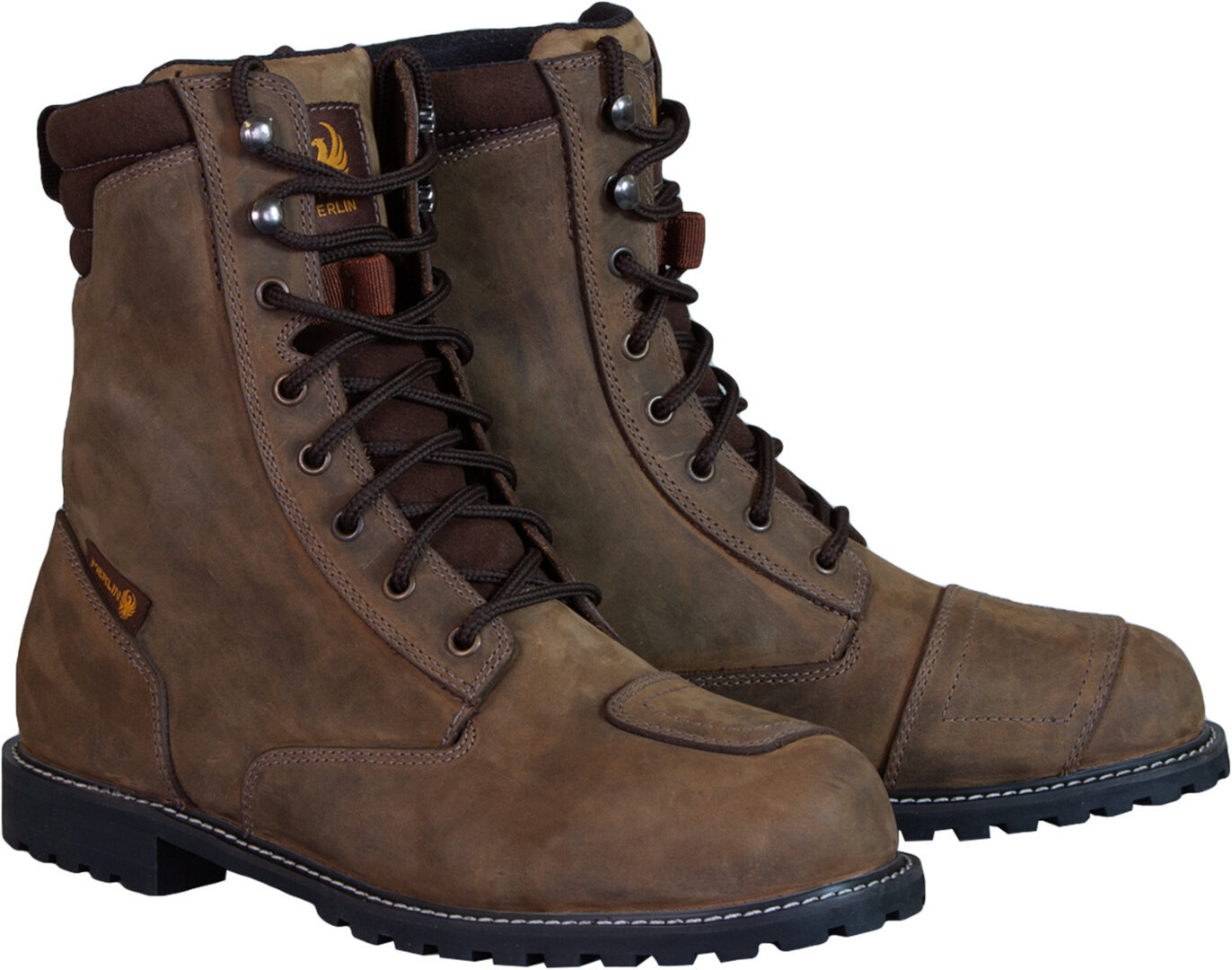 Merlin G24 Drax II D3O Motorcycle Boots brown 8 Figure 1