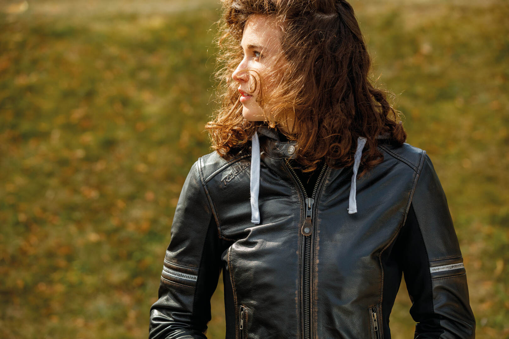Richa Toulon 2 Damen Motorrad Lederjacke dunkelbraun 48 Abbildung 5