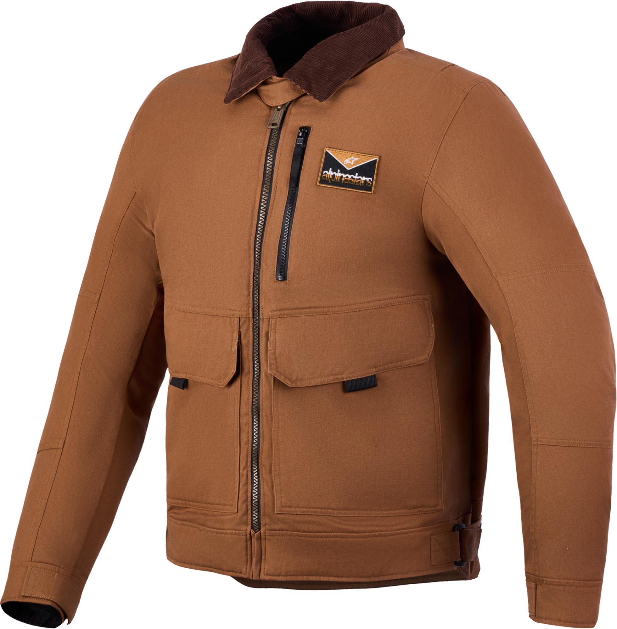 Alpinestars Mustang Veste textile moto imperméable Marron M Figure 1