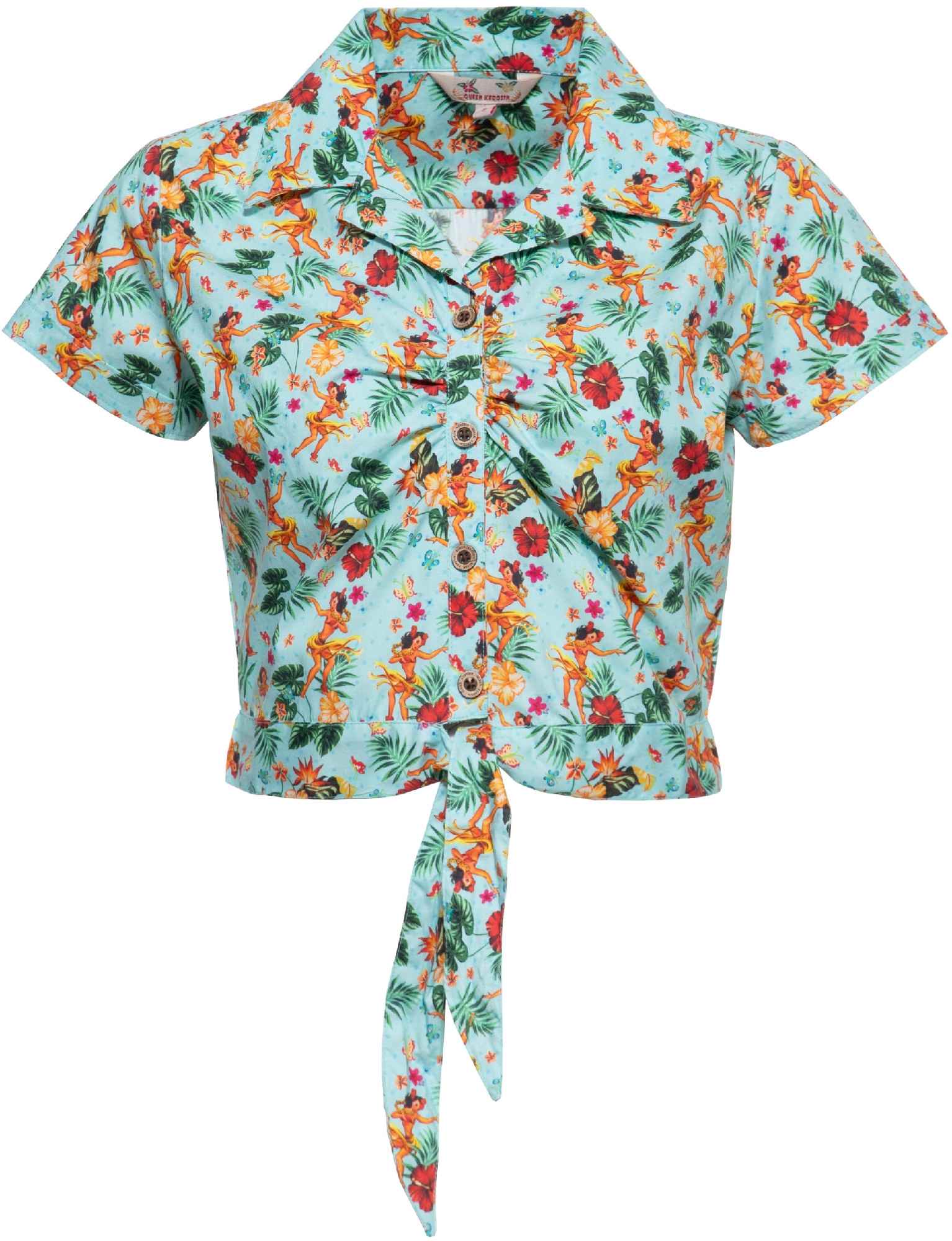 Queen Kerosin Hula Girls Damen Bluse M Abbildung 1