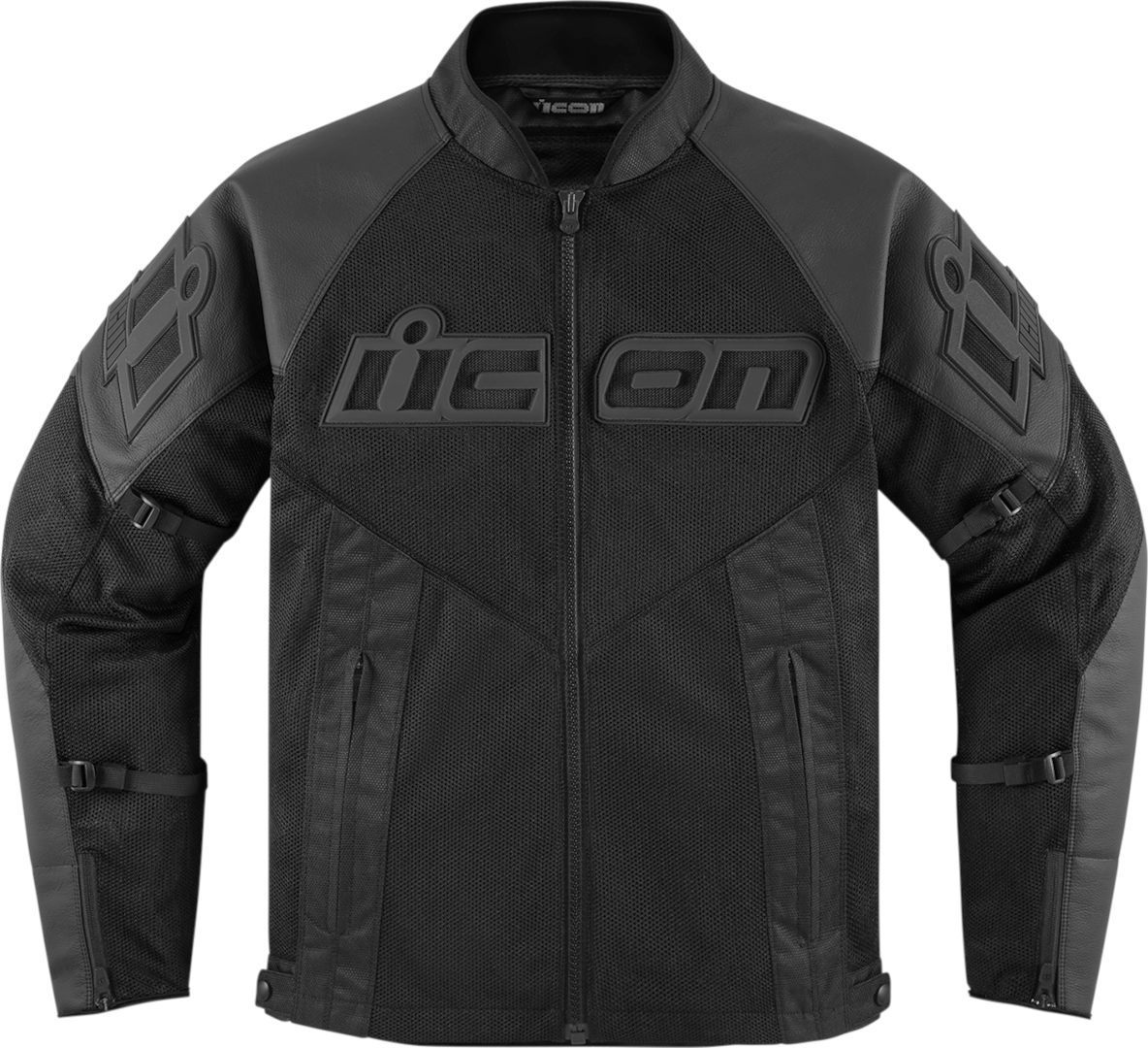 Icon Mesh AF Motorcycle Leather Jacket black L Figure 1