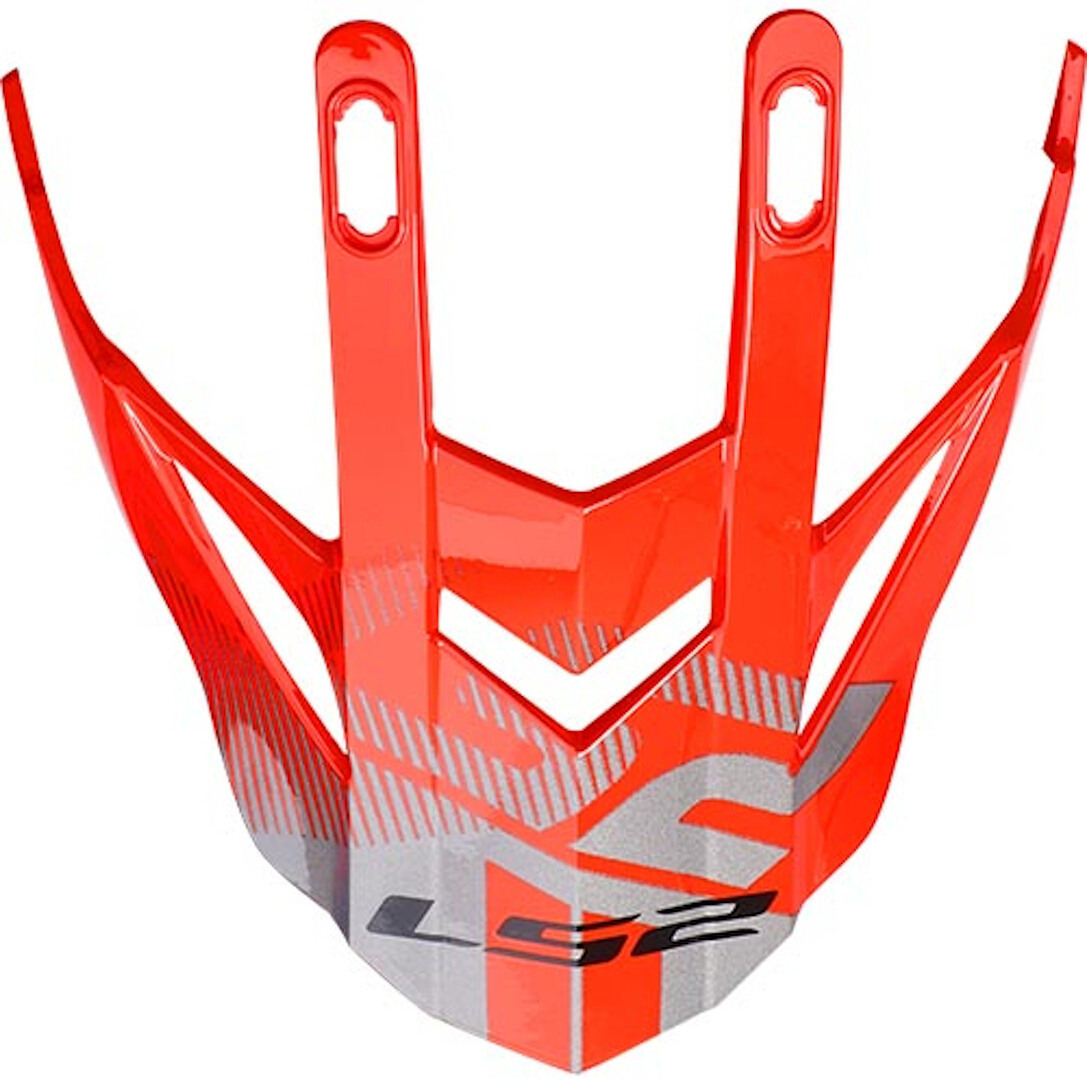 LS2 MX436 Pioneer Hjälm Topp Grå/röd Figur 1
