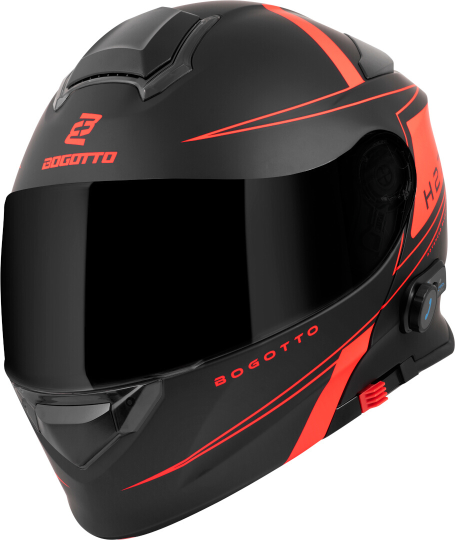 Bogotto H271 BT Taog Bluetooth Hjälm Svart matt/orange XL Figur 2