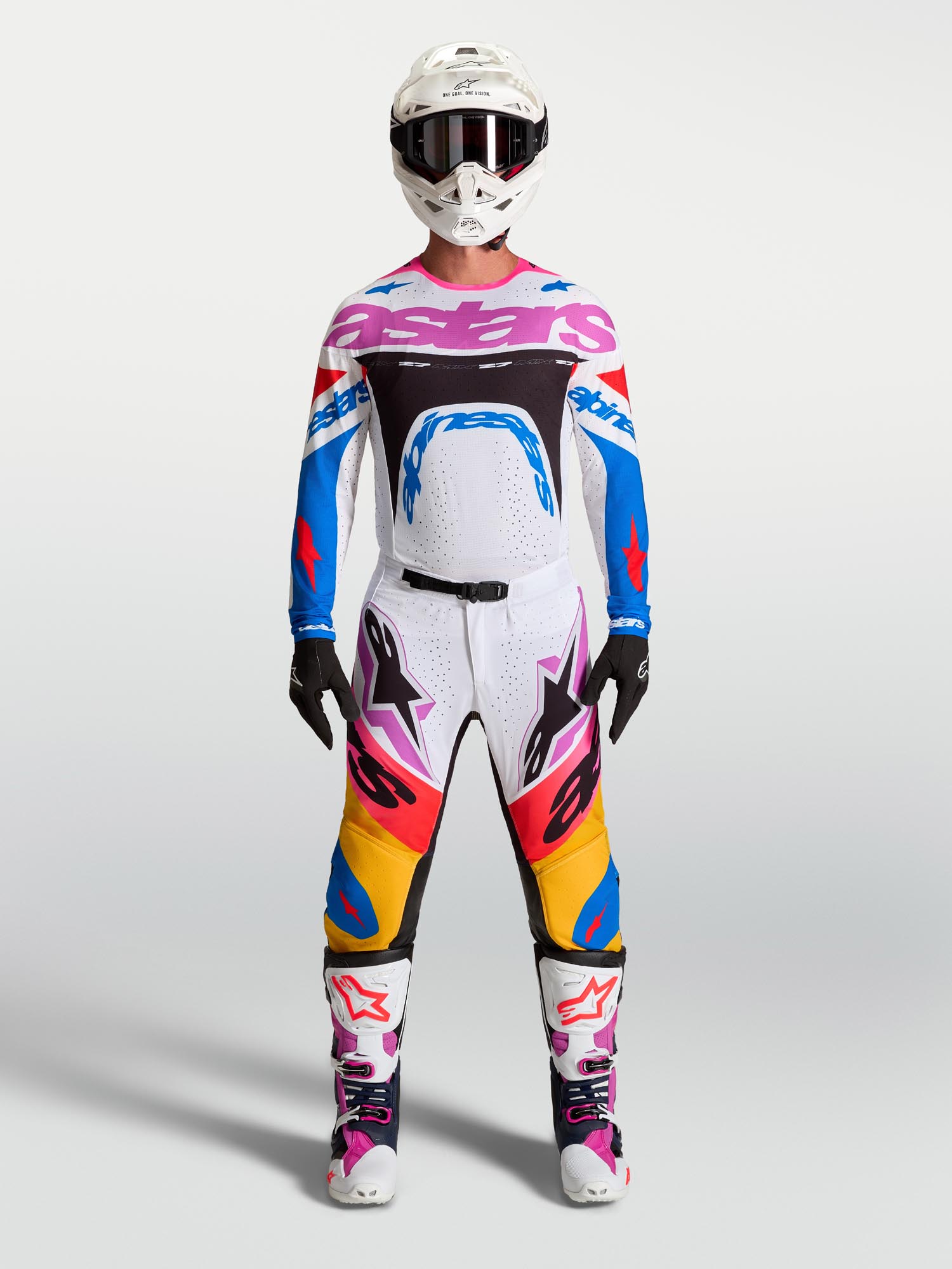 Alpinestars Supertech Dyna Motocross Pants white/multicolored 30 Figure 6