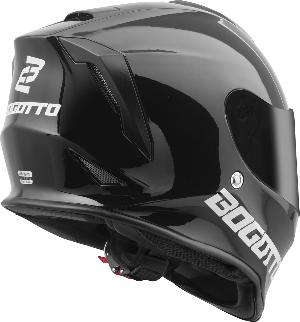 Bogotto H151 Solid Helmet black S Figure 3