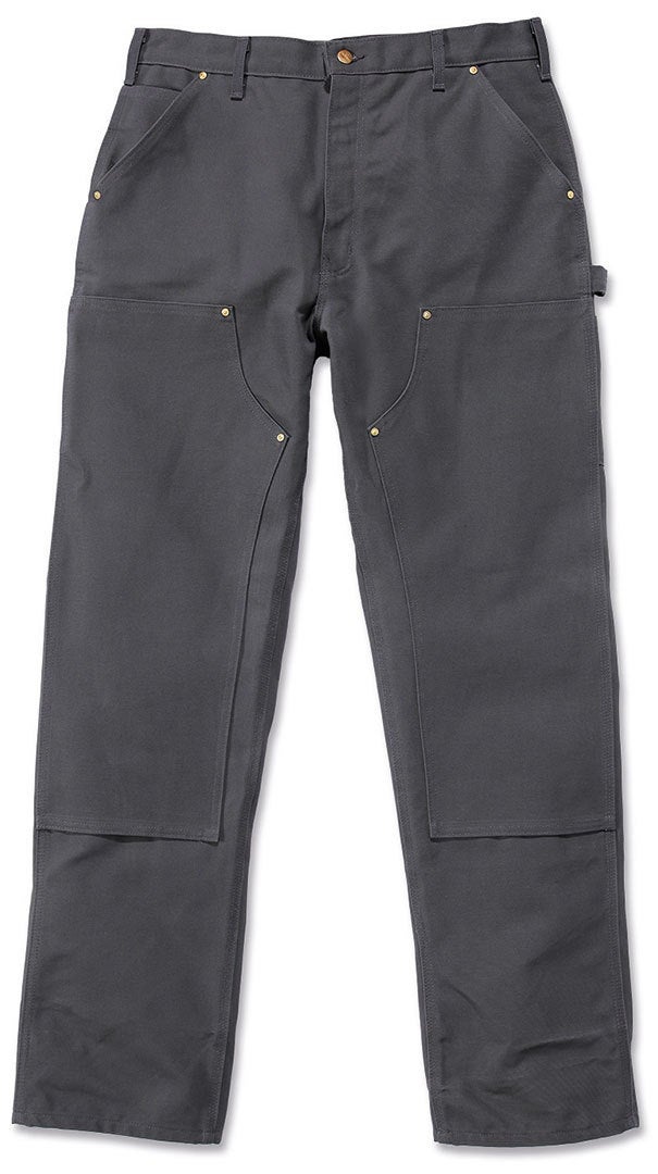 Carhartt Firm Duck Double-Front Work Dungaree Hose grau 34 L32 Abbildung 1