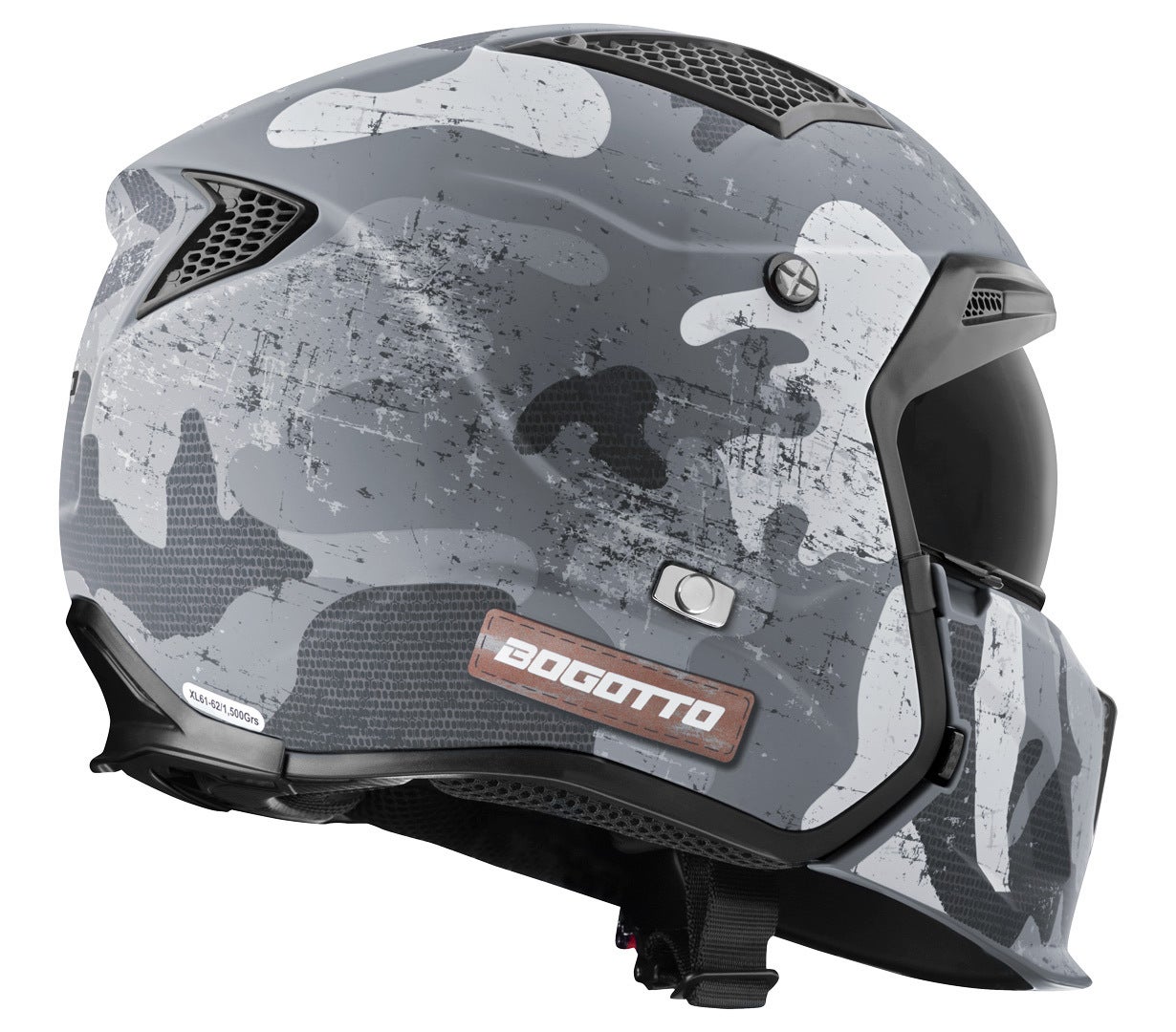 Bogotto Radic Camo Casque Blanc mat/gris L Figure 11