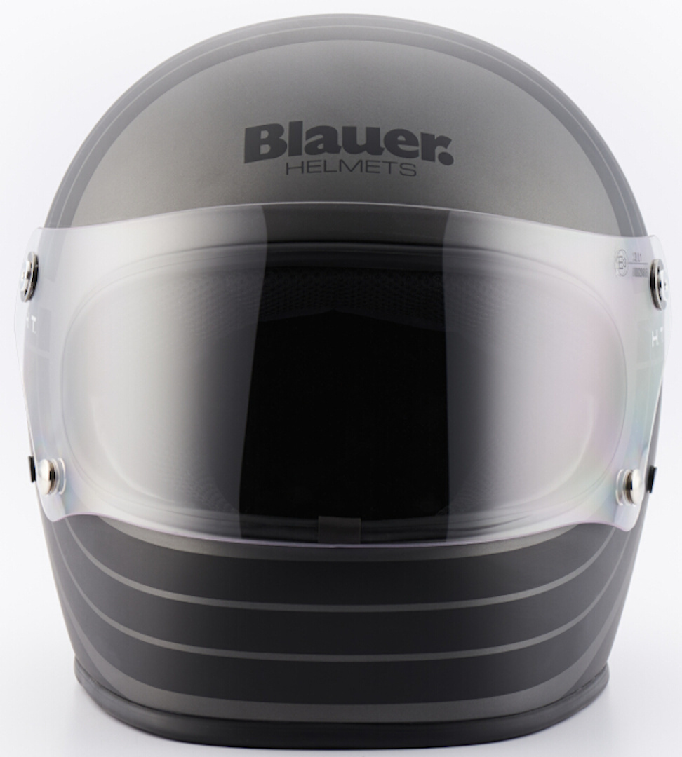 Blauer 80's hjelm Sort/Titanium S Figur 3
