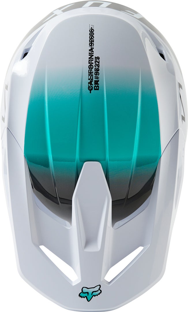 FOX V1 Toxsyk Casco Motocross Bianco M (57/58) Figura 4