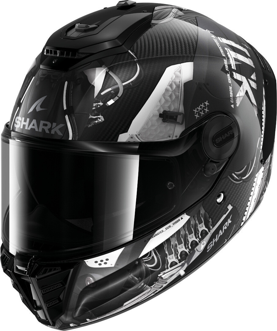 Shark Spartan RS Xbot Carbon Helm schwarz/anthrazit/silber M (57/58) Abbildung 1