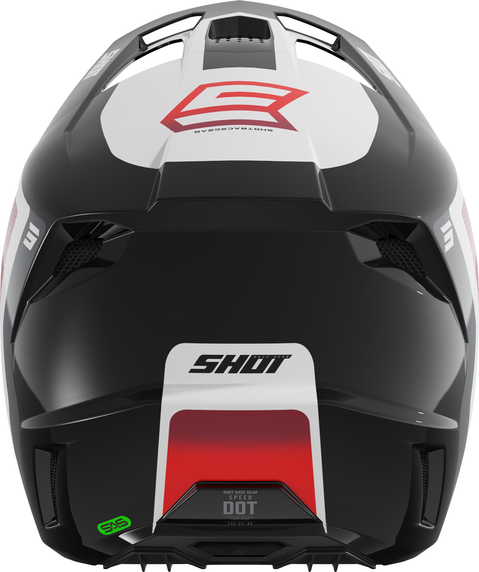 Shot Speed Hybrid Motocross hjelm rød XXL (63/64) Figur 3