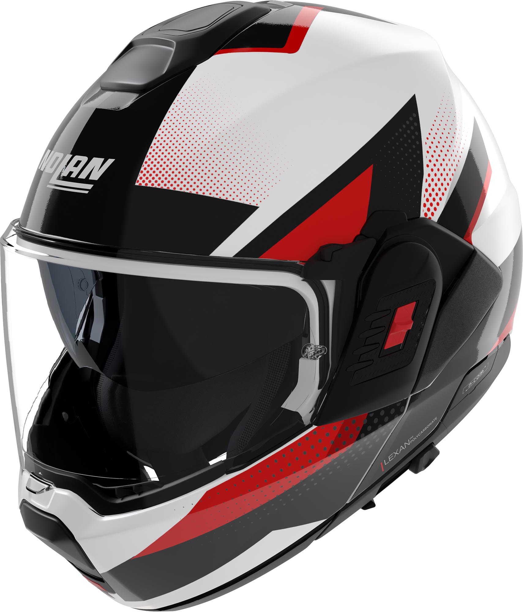 Nolan N120-1 Ciclone Capacete preto/branco/vermelho S (56) Figura 5