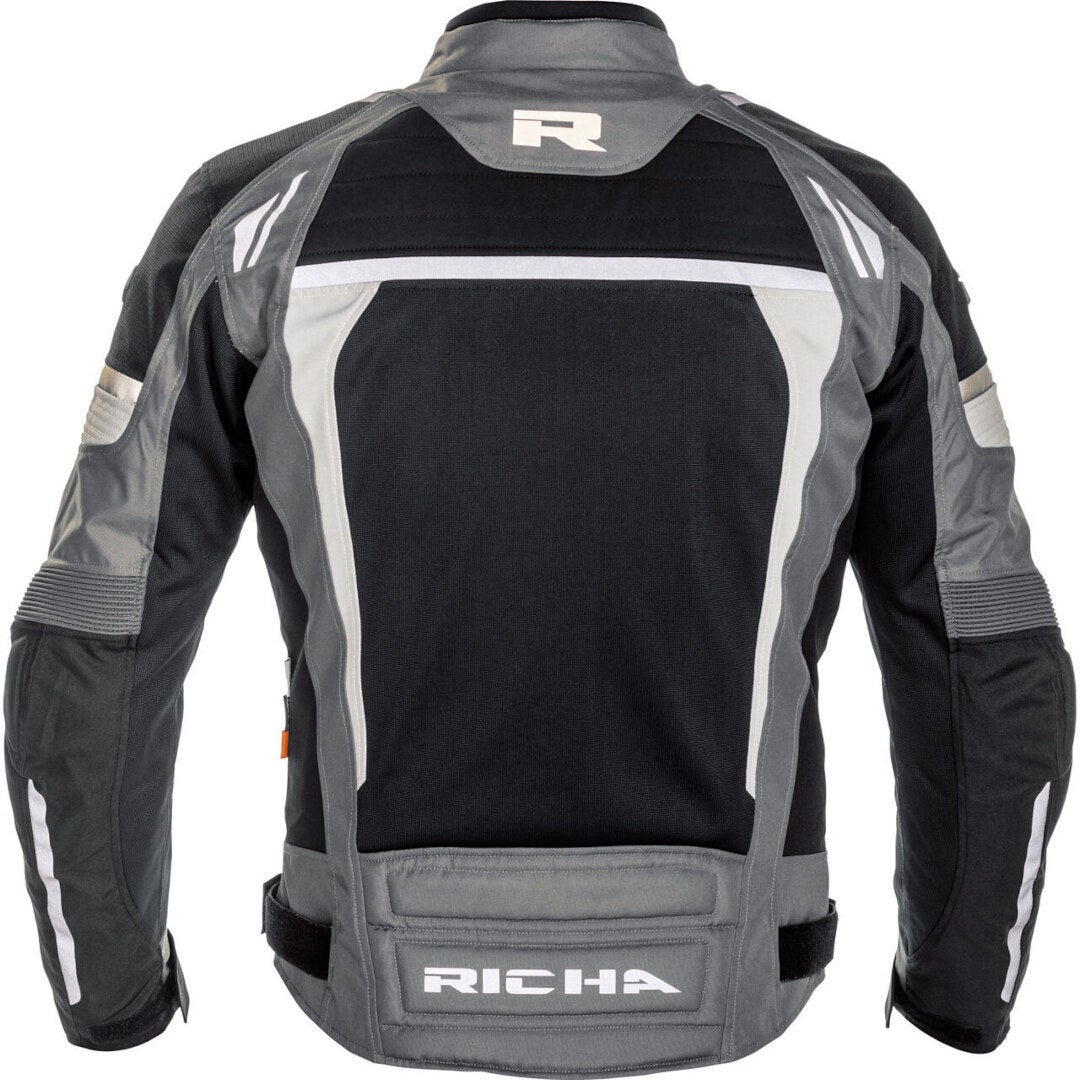 Richa Airstream-X waterproof Motorcycle Textile Jacket grey/black M Figure 2
