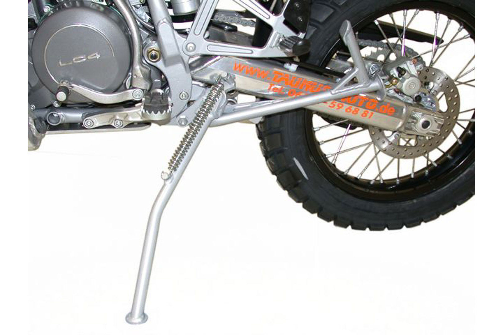 Suport lateral SW-Motech - Argintiu. Pentru montarea pe suportul central. Figura 3