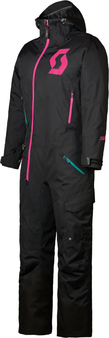 Scott Back-X Dryo 2023 Costum de snowmobil One Piece pentru doamne negru L Figura 2
