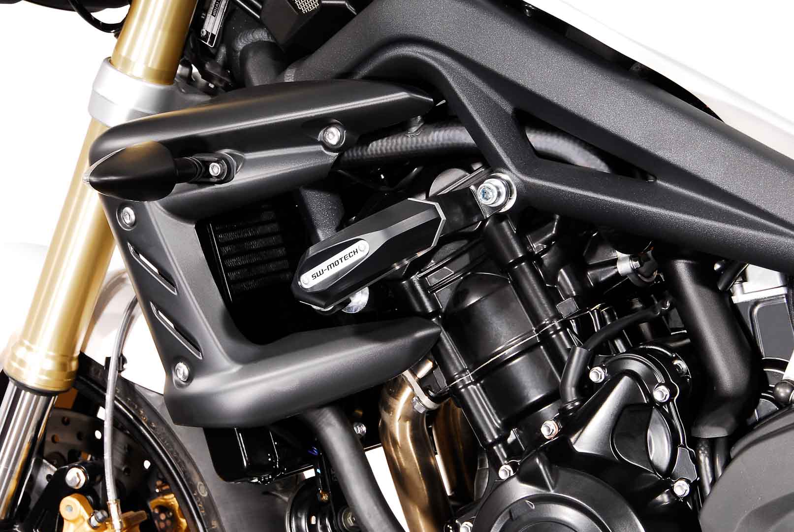 SW-Motech Frame skjutreglage kit - Svart. Triumph Street Trippel 675 (07-12). Figur 4