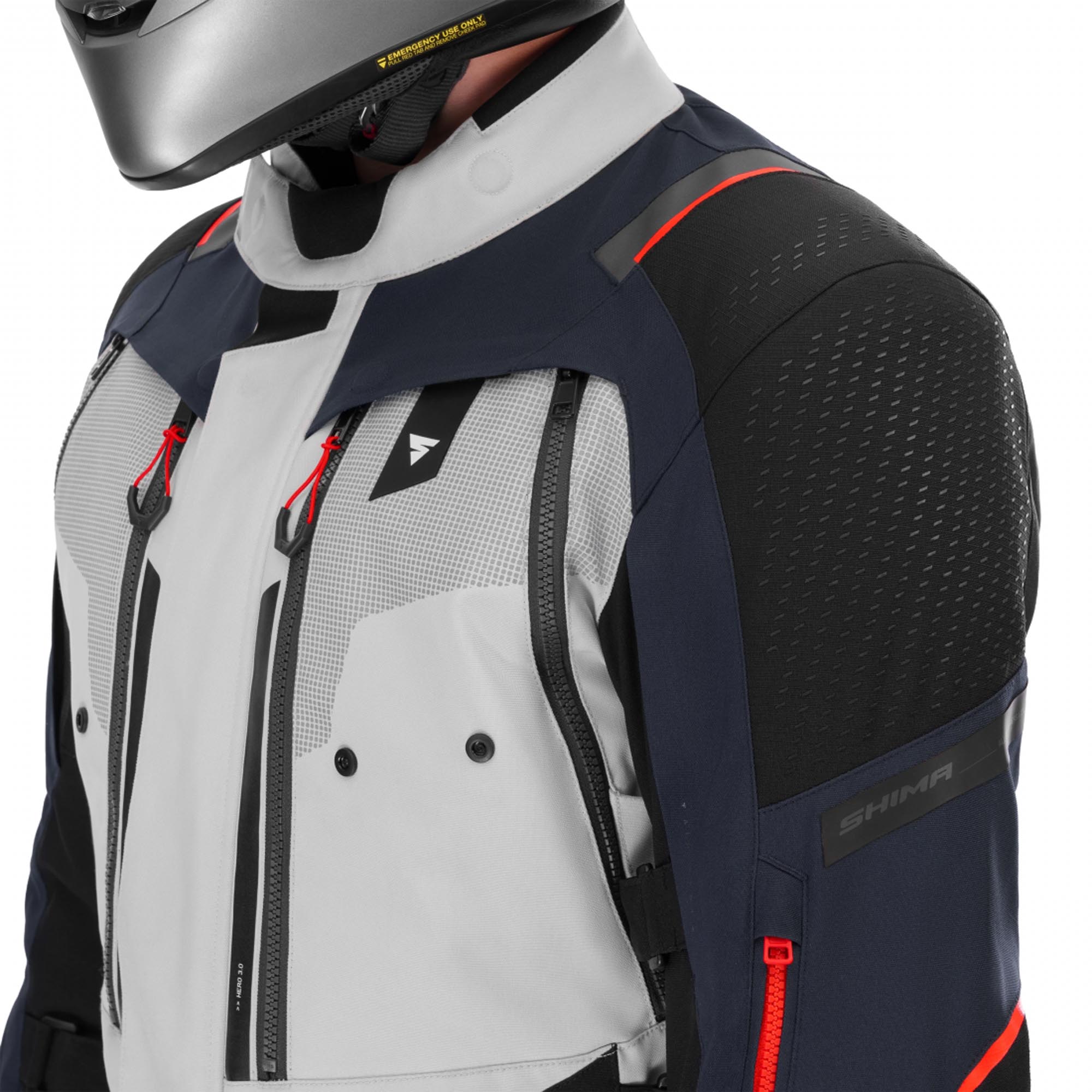SHIMA Hero 3.0 Motorrad Textiljacke grau/blau M Abbildung 16