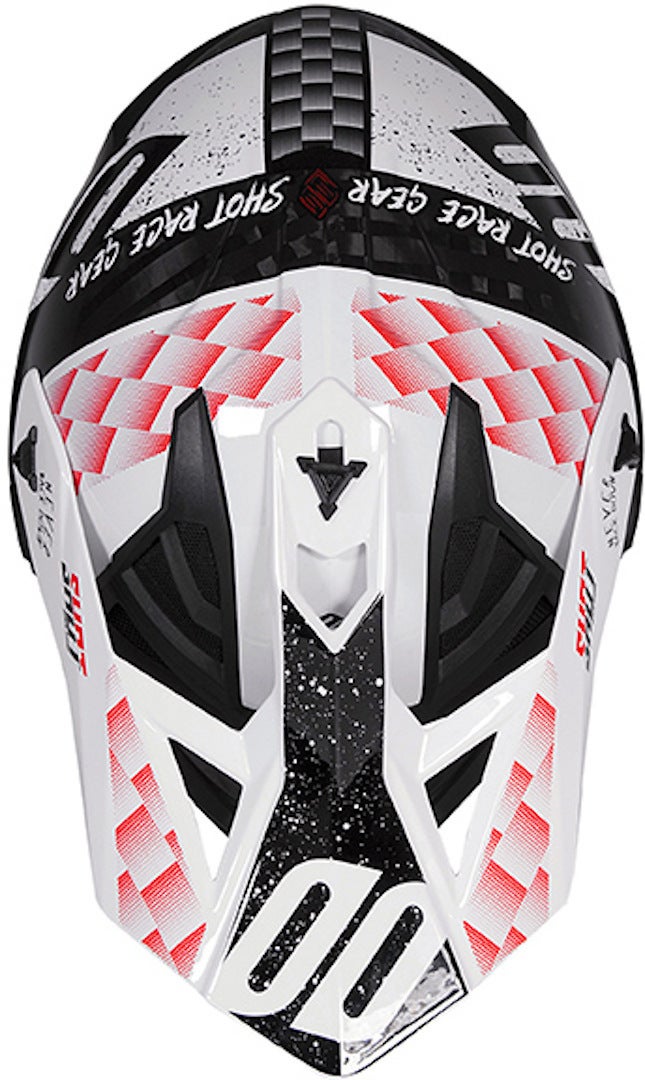 Shot Lite Carbon Rush Casco Motocross nero/rosso MS (57/58) Figura 2