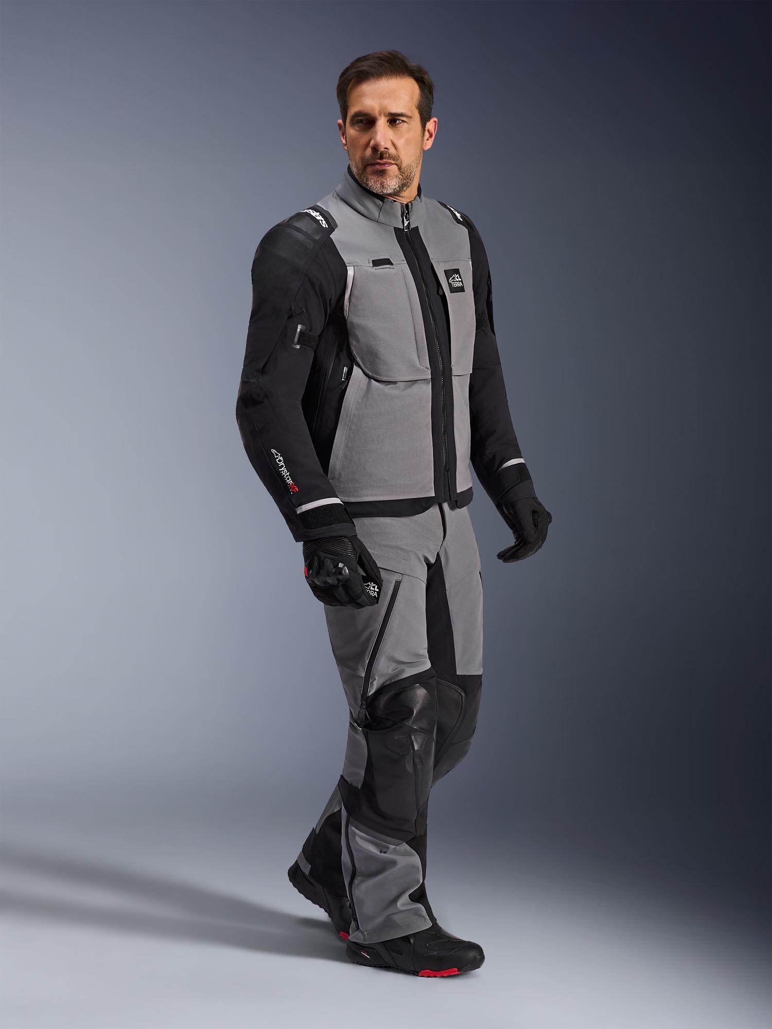 Alpinestars Andes Pro Drystar XF waterproof Motorcycle Textile Jacket grey/black 3XL Figure 4