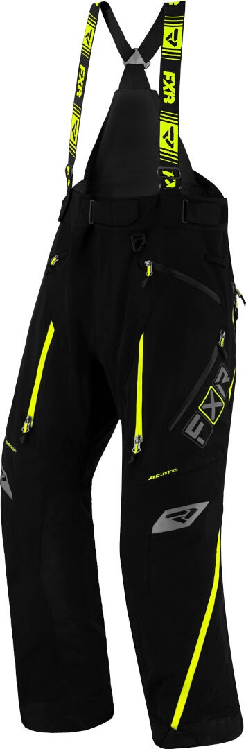 FXR Maverick Lite Snowmobile Bib Pants black/yellow Long L Figure 1