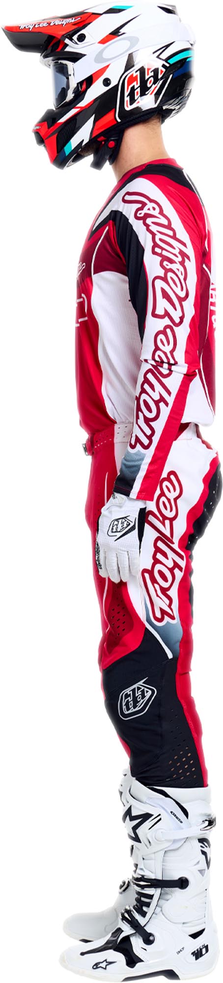 Troy Lee Designs SE Pro Salvo Motocross Pants red/white 32 Figure 16
