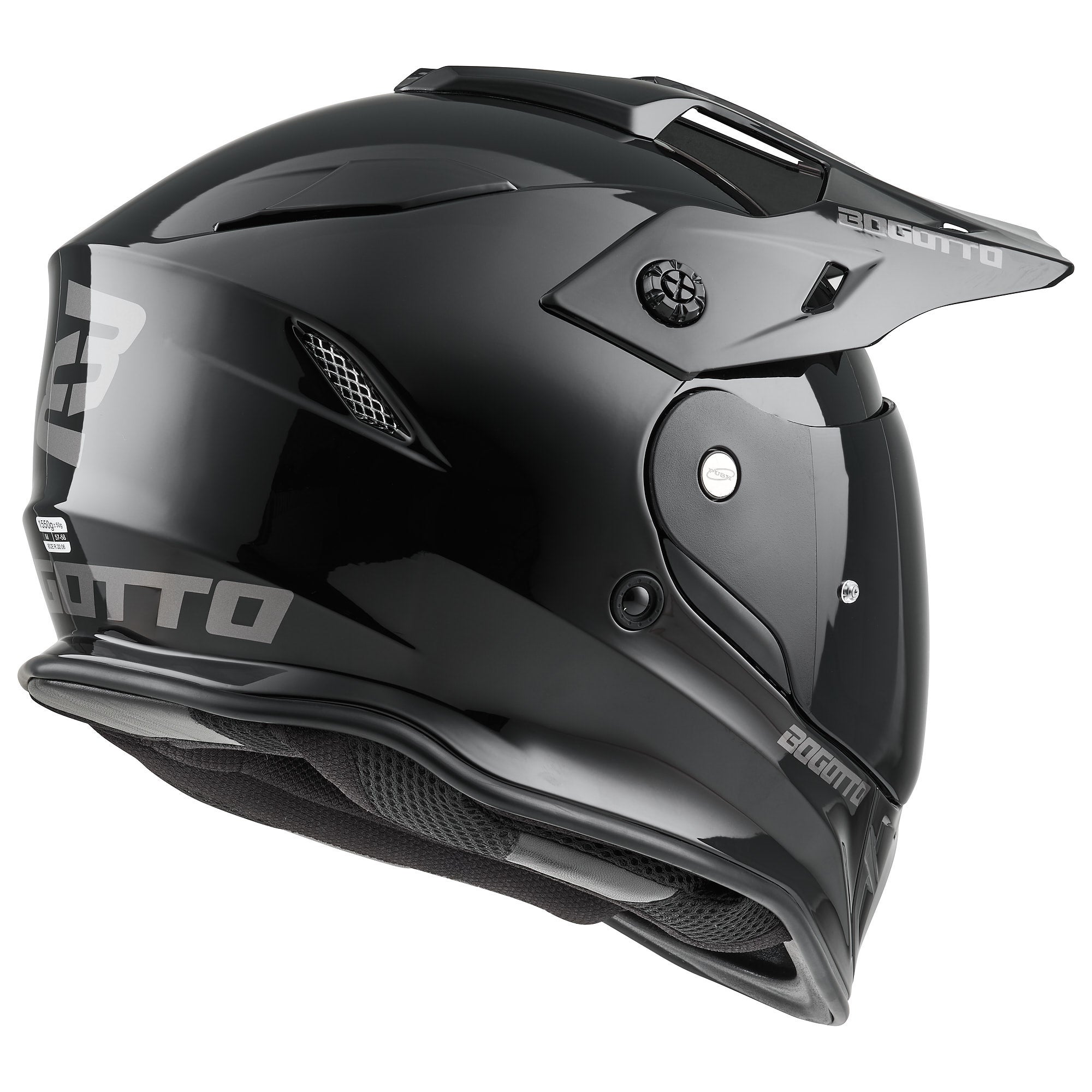 Bogotto H331 Enduro-hjelm Sort 2XL (63/64) Figur 5