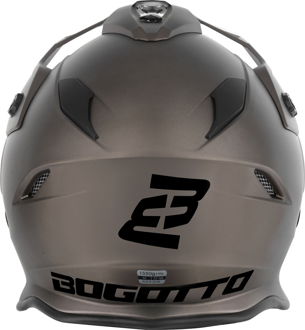 Bogotto H331 BT Bluetooth Casco Enduro Marrone opaco M Figura 8