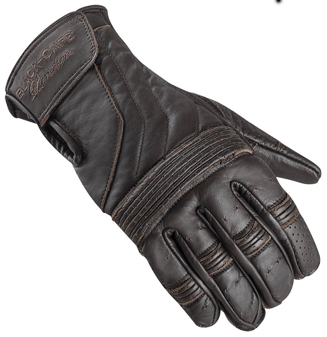 Black-Cafe London Vintage Motorcycle Gloves brown XL Figure 1