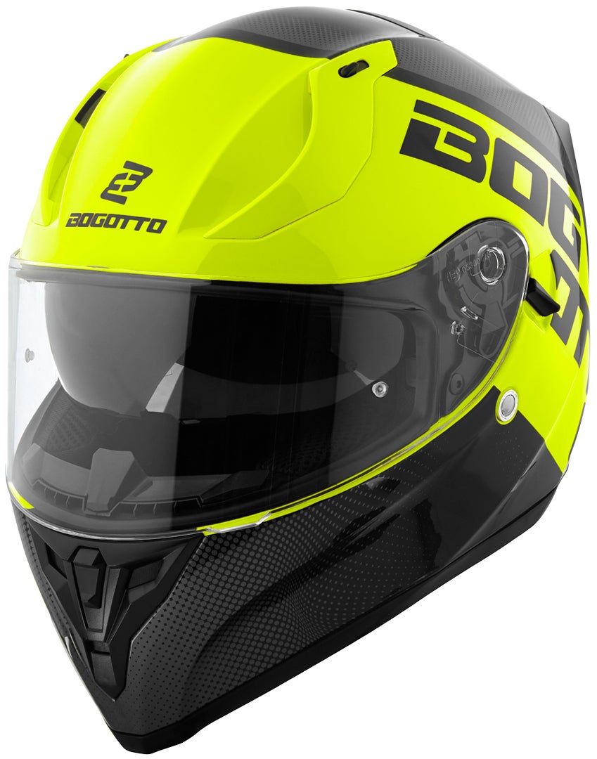 Bogotto V128 BG-X Hjelm sort/gul L Figur 2