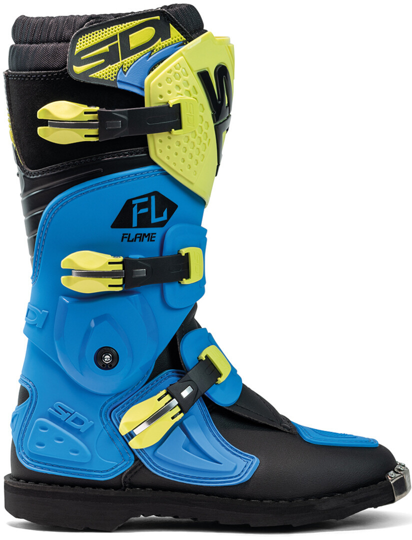 Sidi Flame Børn Motocross Støvler sort/blå/gul 32 Figur 5