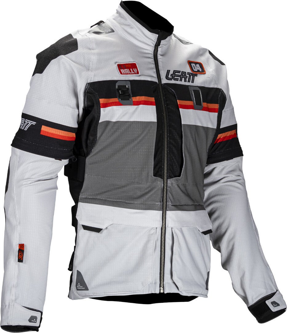 Leatt ADV Rally 5.5 Jachetă textilă pentru motociclete gri deschis/gri închis/negru XL Figura 1