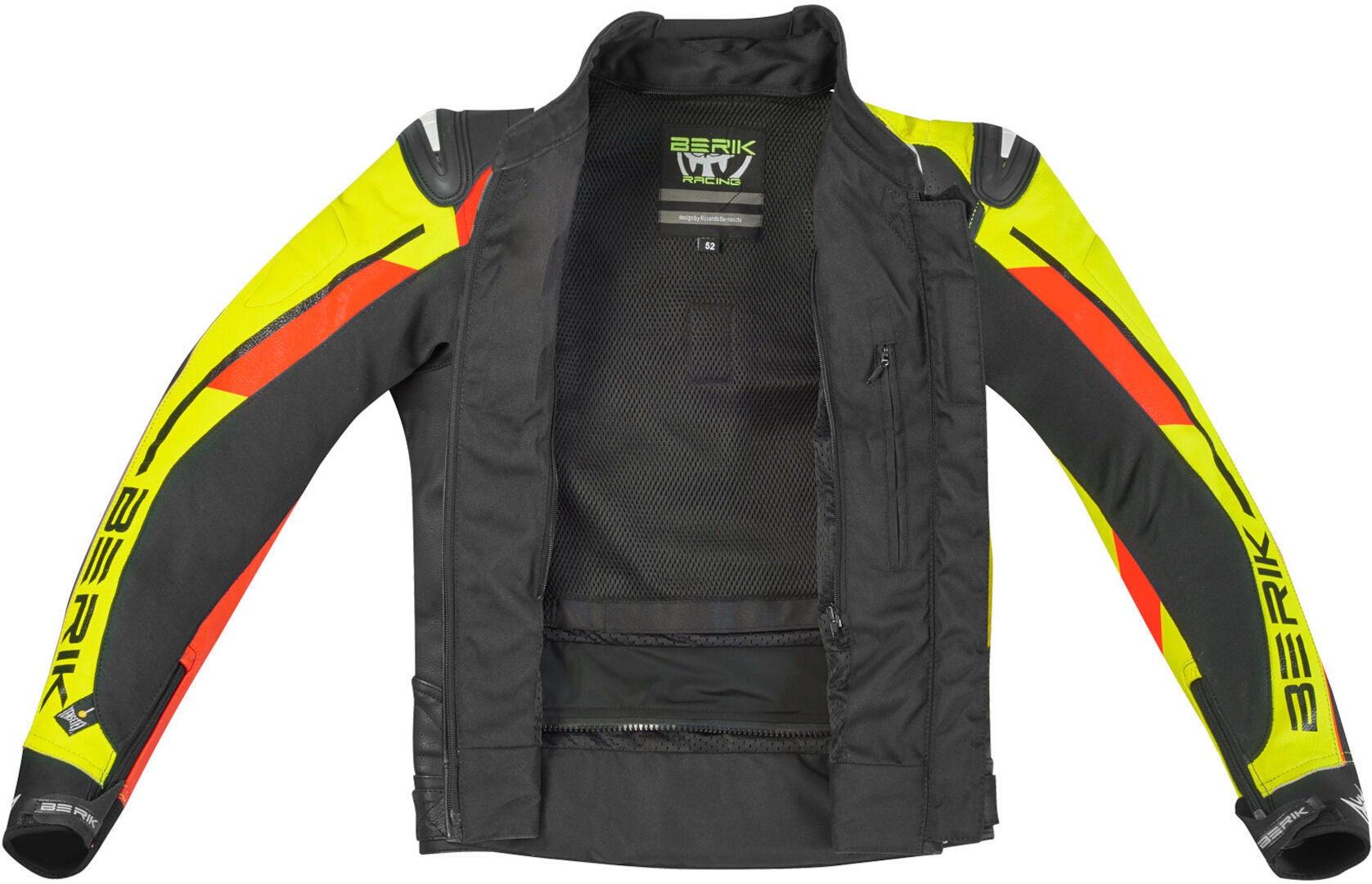 Berik VisionGP Motorcycle Leather Jacket black/neon-yellow/neon-red/white 54 Figure 4