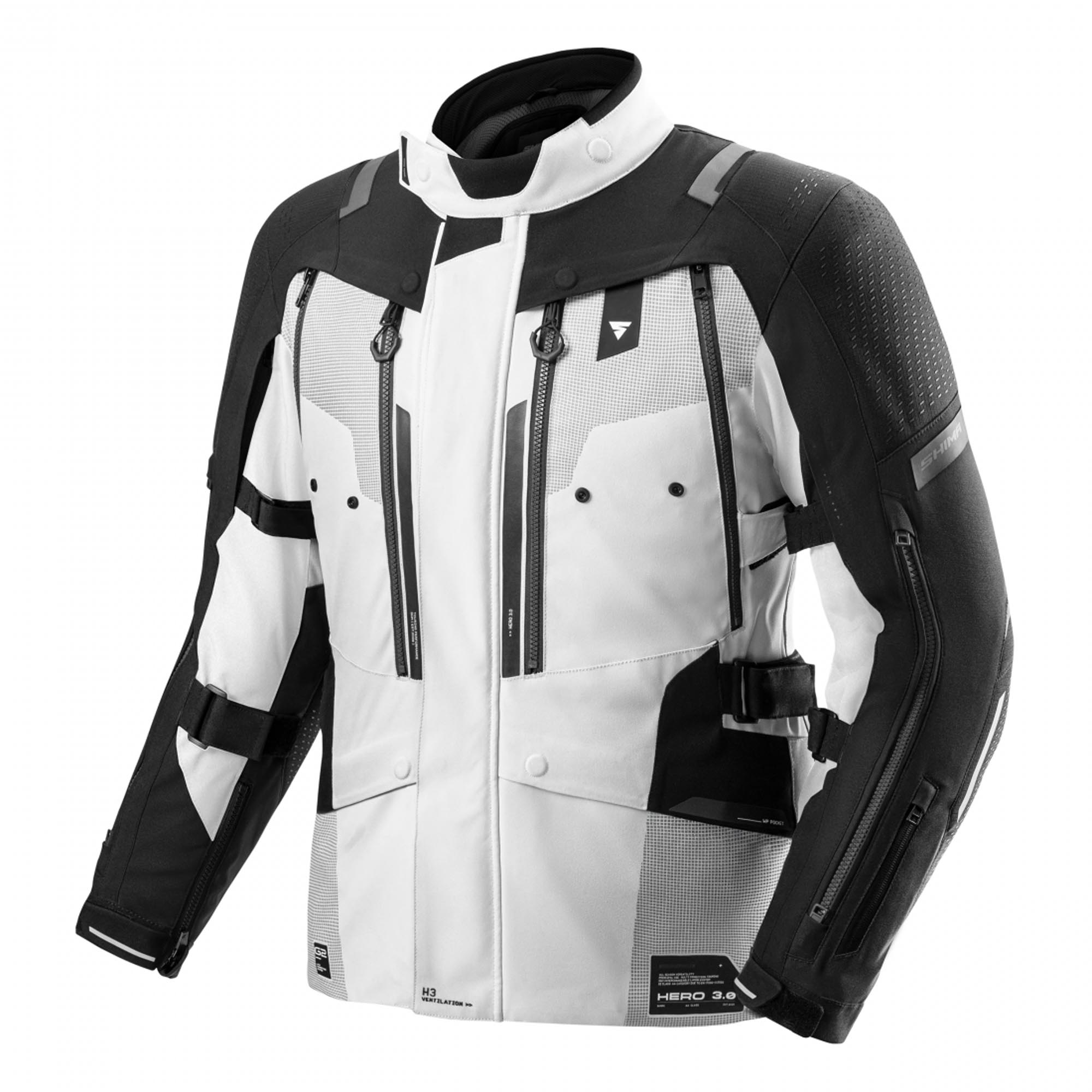 SHIMA Hero 3.0 Motorcycle Textile Jacket grey/black L Figure 1