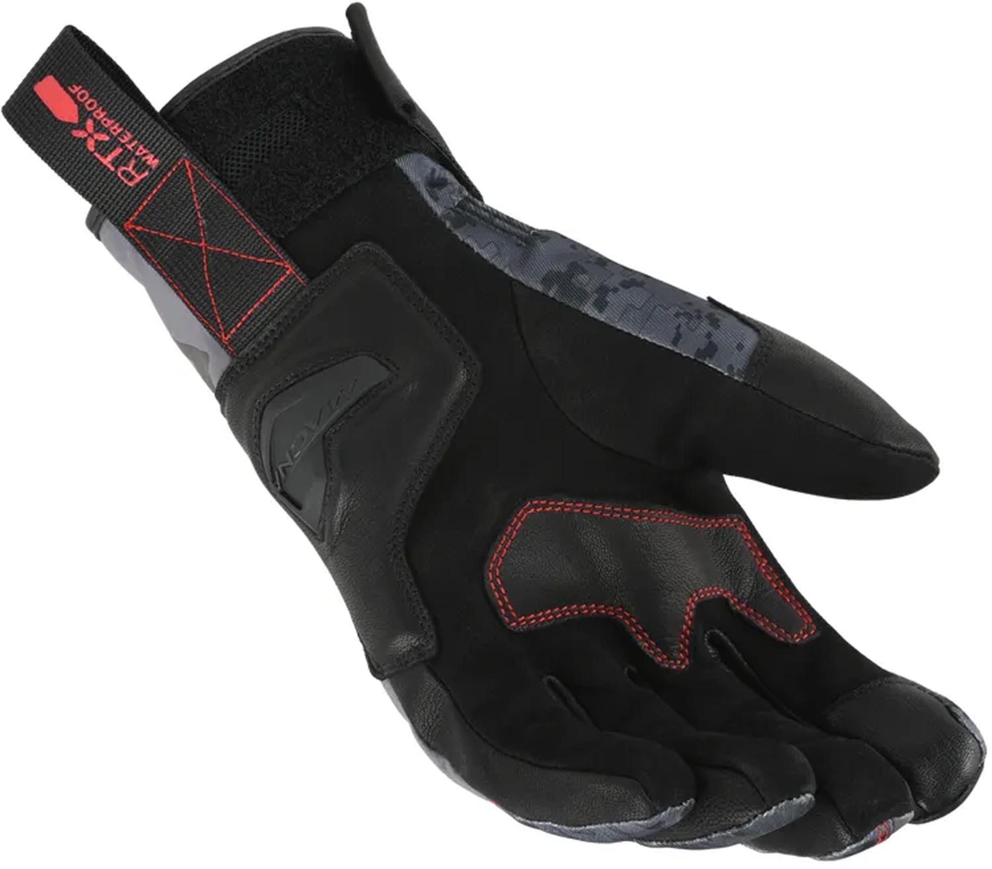 Macna Arcalon RTX waterproof Winter Motorcycle Gloves grey/black/red M Figure 2