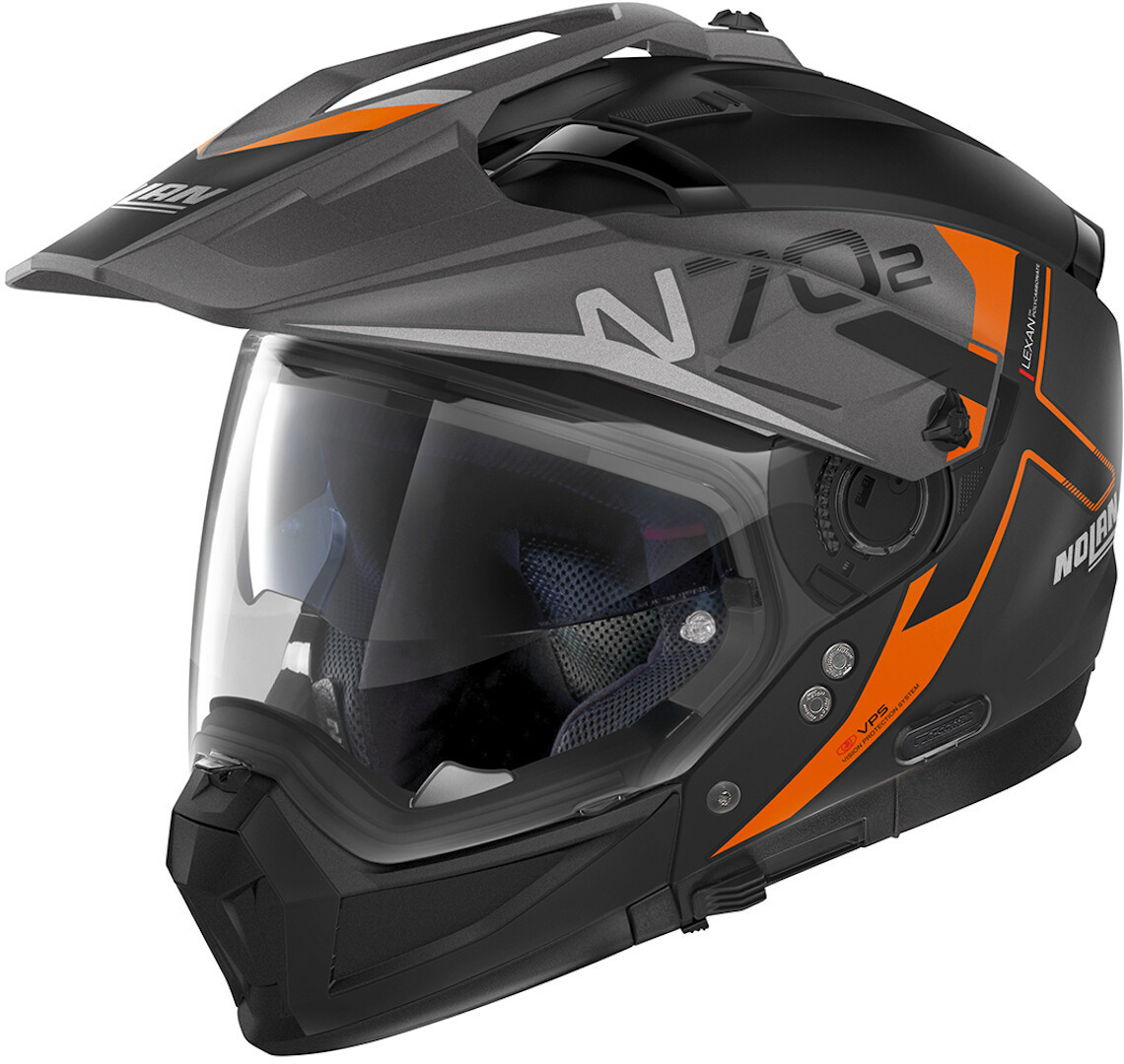 Nolan N70-2 X Bungee N-Com Helm schwarz matt/orange S (56) Abbildung 1