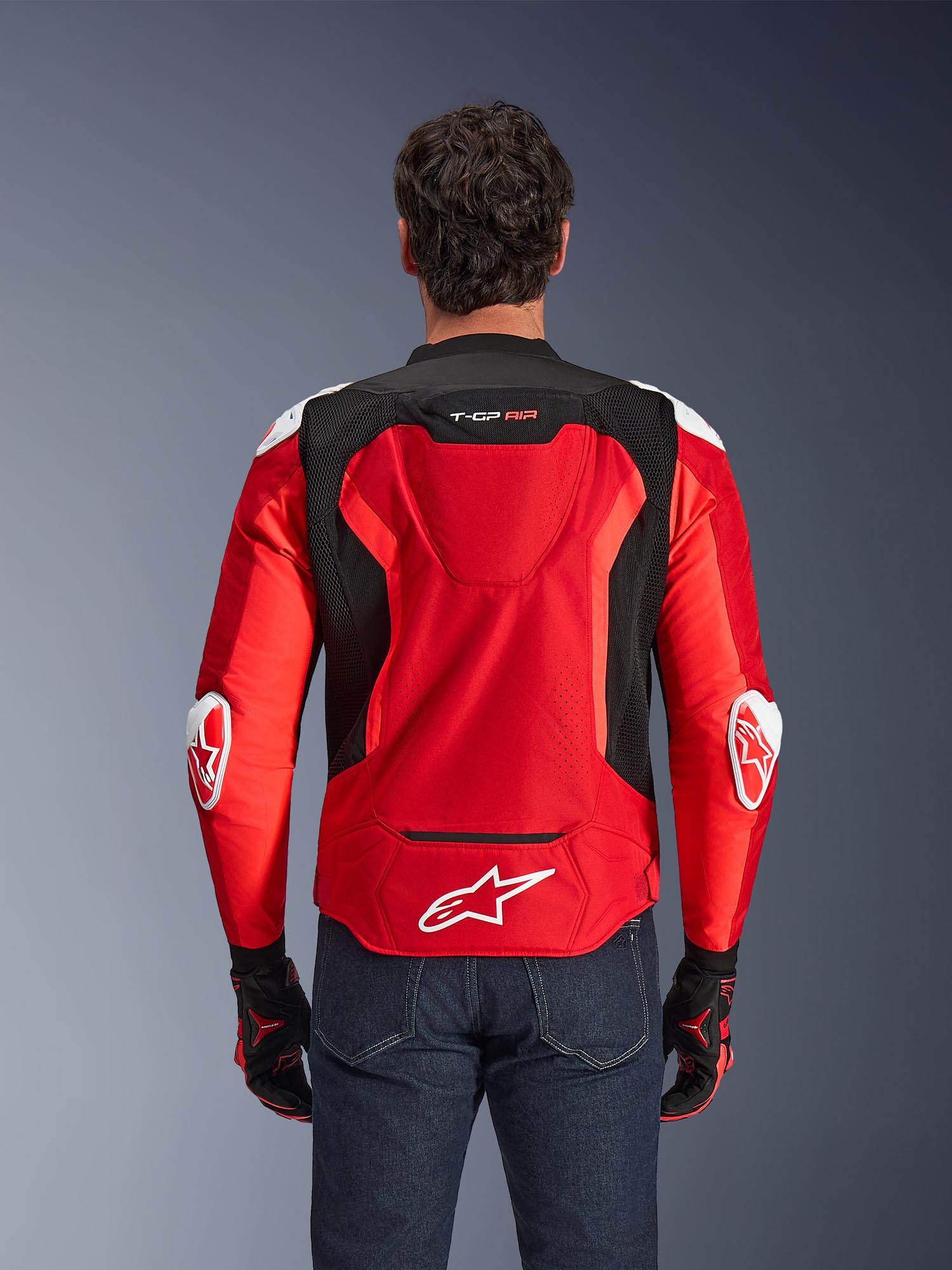 Alpinestars T-GP Air perforated Motorcycle Textile Jacket red/black 2XL Figure 6