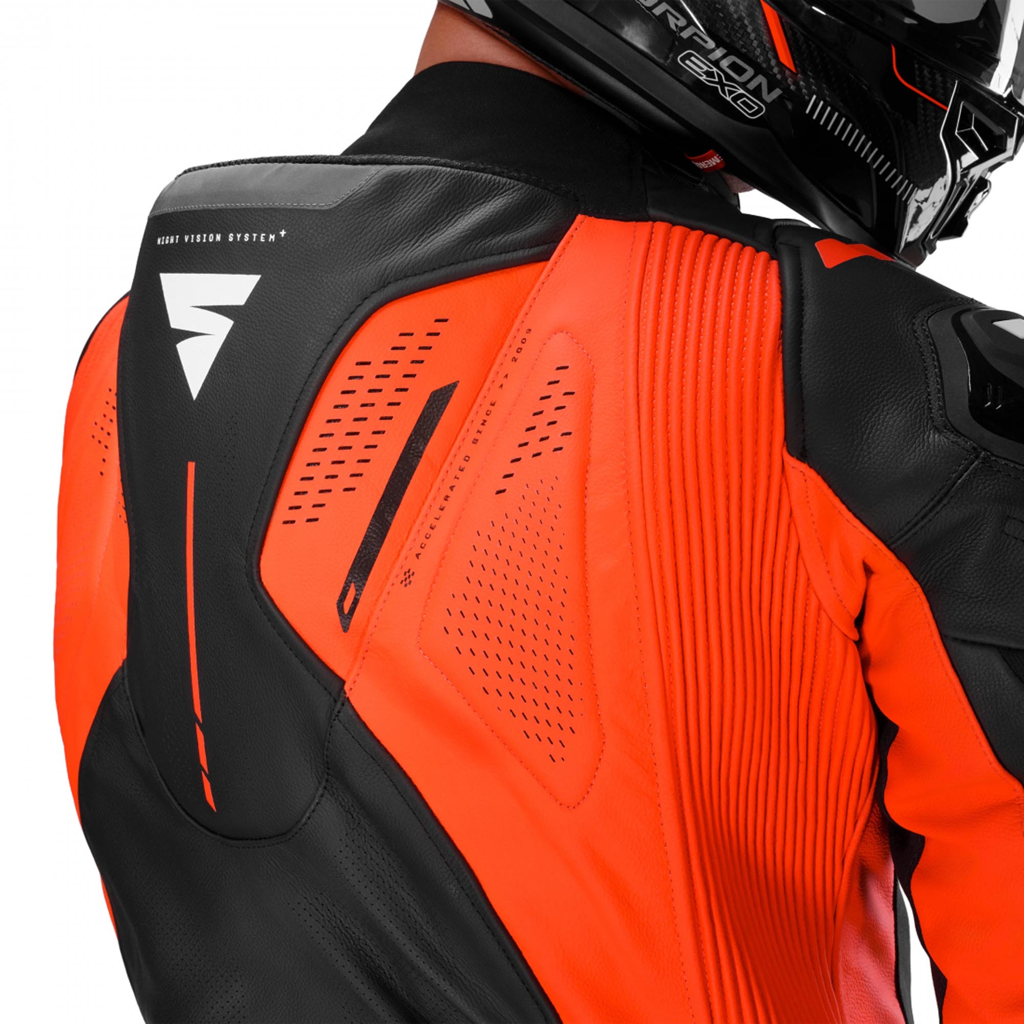 SHIMA Mission RS One Piece Motorcycle Leather Suit black/red 46 Figure 12