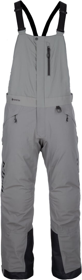 Klim Keweenaw 2025 waterproof Snowmobile Bib Pants light grey/black Short L Figure 5