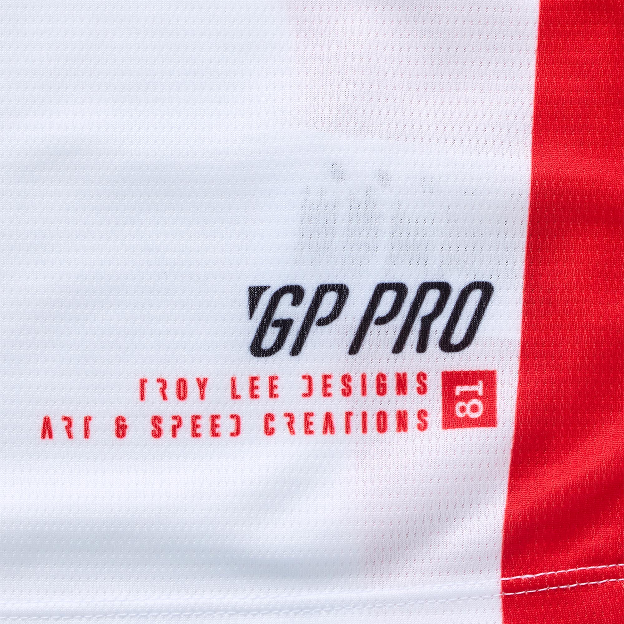 Troy Lee Designs GP Pro Frames Maillot Motocross Blanc/Rouge 2XL Figure 4