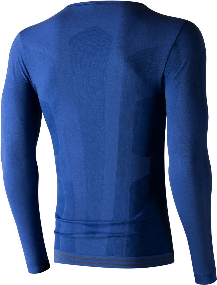 Lenz 6.0 Merino Crew Neck Functioneel Overhemd blauw L Figuur 2