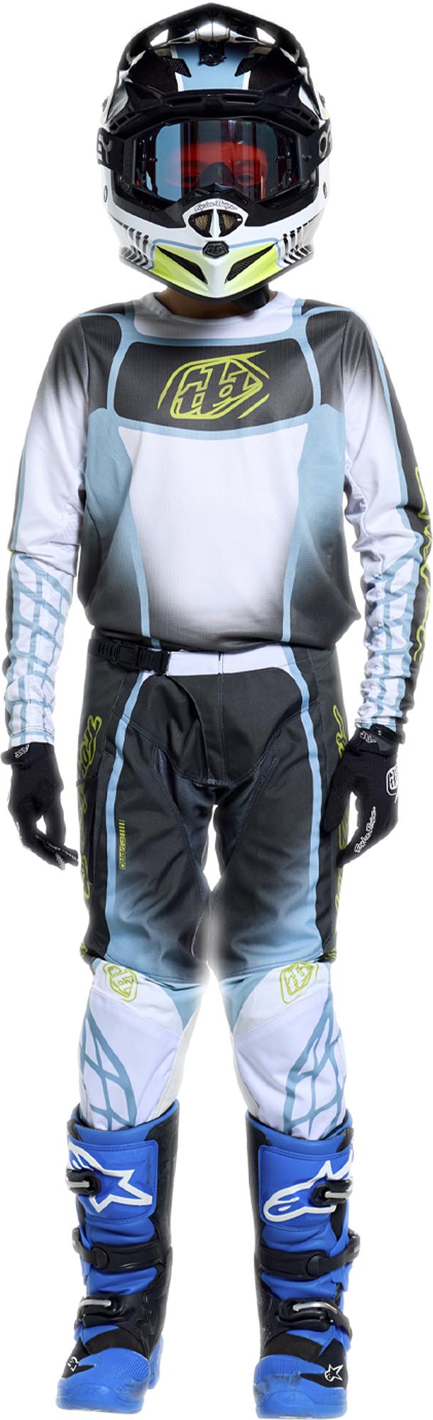 Troy Lee Designs GP Pro Framework Ungdoms motocrossbukser karbon/grå 26 Figur 13